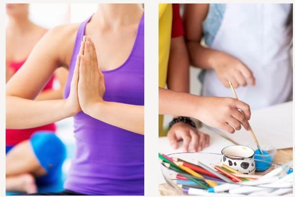  Expresión artística para peques y yoga para amatxus, en espacios contiguos, ¿te apuntas?
