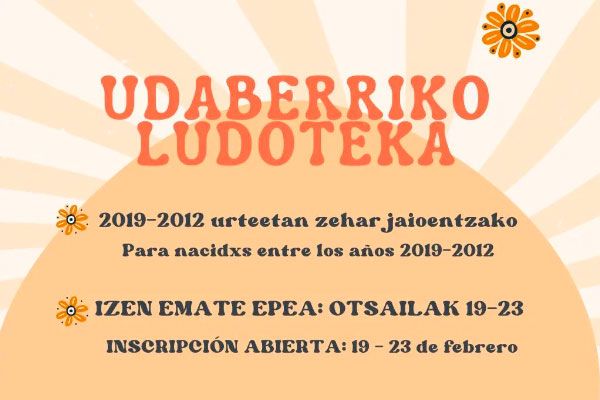  Ludoteca de primavera 2024 en Plentzia