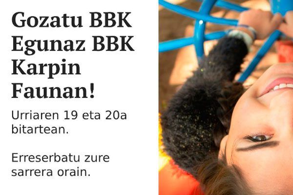  BBK Eguna: disfruta de actividades familiares y conecta con la naturaleza en Karpin Fauna
