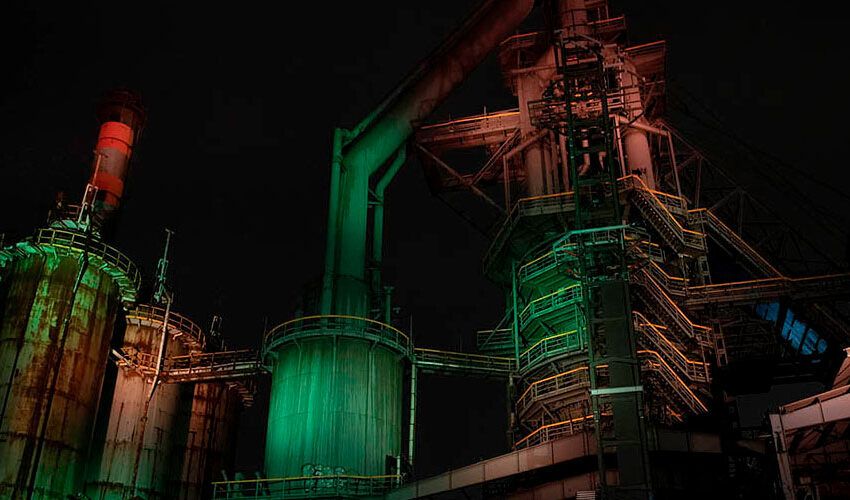  The Alto Horno de Sestao comes to life with a light and sound show