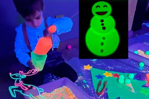 Taller de luz negra de Navidad en Bilbao